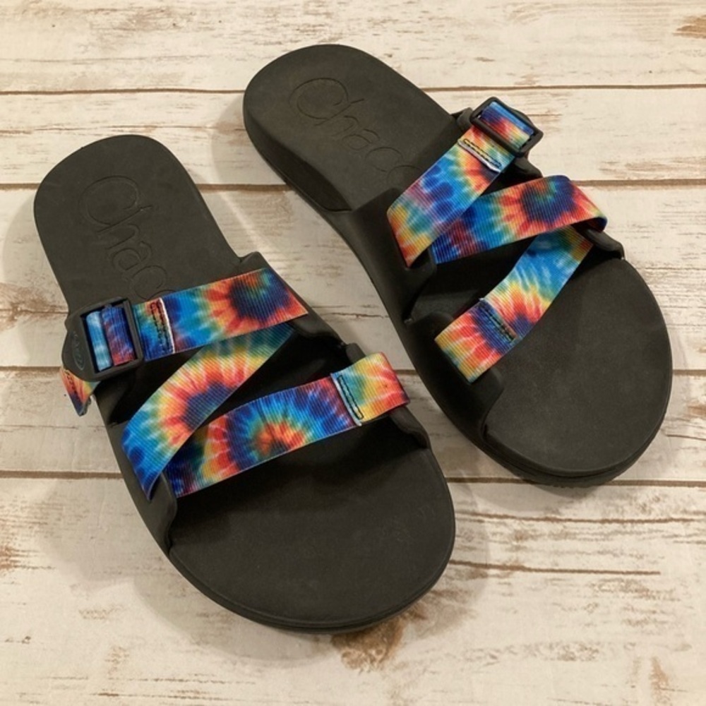 CHACO Men’s Chillos Slide Dark Tie Dye Size 12